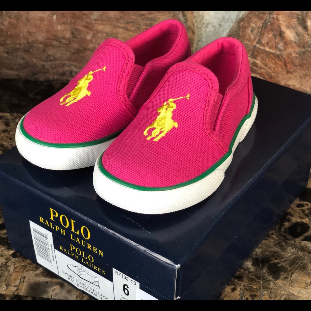 NEW Polo Ralph Lauren Slip-On Casual Sneakers - Picture 1 of 12